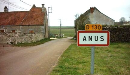 Nama Tempat Aneh di Dunia, Anus - Nama daerah di Prancis